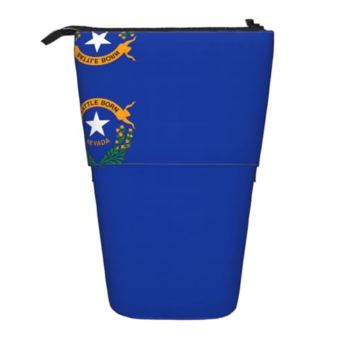 WZYCWB Bedruckter einziehbarer Stifthalter mit Nevada-Flagge für Wohnheim oder Büro. von WZYCWB