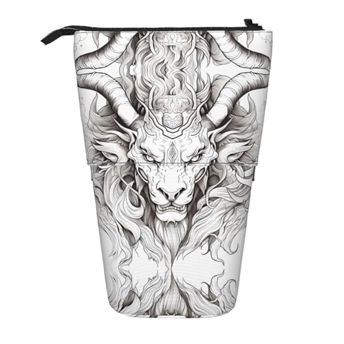 WZYCWB Bedruckter einziehbarer Stifthalter von Head of The Beast für Wohnheim oder Büro. von WZYCWB