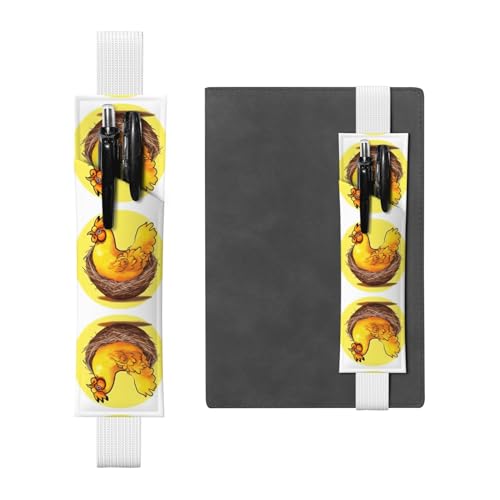WZYCWB Bird's Nest Golden Chicken Diary Federmäppchen, PVC-Stifthalter und Stifthalter mit Gummibändern und Lesezeichen sind die beste Geschenkwahl. von WZYCWB