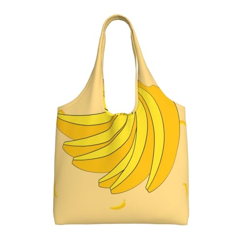WZYCWB Cartoon-Bananen-bedruckte Leinentasche, modische Alltagstasche, geeignet für den täglichen Gebrauch und zum Einkaufen WZYCWB Cartoon-Bananen-bedruckte Leinentasche, modische Alltagstasche, geeignet für den täglichen Gebrauch und zum Einkaufen von WZYCWB