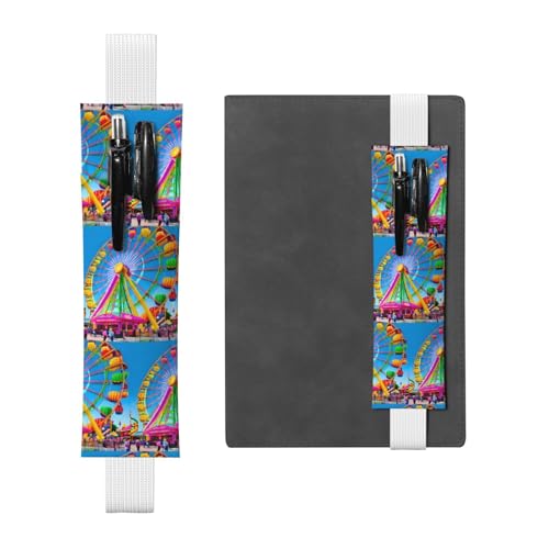 WZYCWB Corlorful Park Diary Federmäppchen, PVC-Stifthalter und Stifthalter mit Gummibändern und Lesezeichen sind die beste Geschenkidee. von WZYCWB