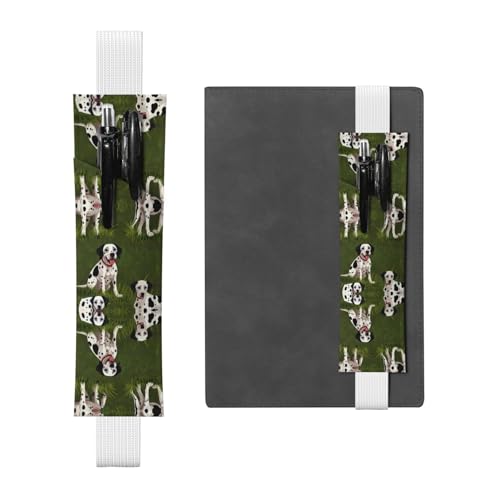 WZYCWB Dalmatiancartoon Diary Federmäppchen, PVC-Stifthalter und Stifthalter mit Gummibändern und Lesezeichen sind die beste Geschenkwahl. von WZYCWB