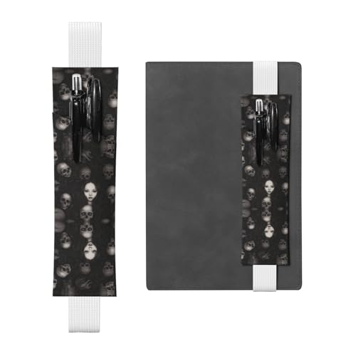 WZYCWB Dark Girl Diary Federmäppchen, PVC-Stifthalter und Stifthalter mit Gummibändern und Lesezeichen sind die beste Geschenkwahl. von WZYCWB