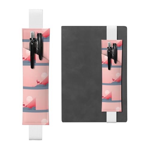 WZYCWB Deer on the Rock Diary Federmäppchen, PVC-Stifthalter und Stifthalter mit Gummibändern und Lesezeichen sind die beste Geschenkwahl. WZYCWB Deer on the Rock Diary Federmäppchen, PVC-Stifthalter und Stifthalter mit Gummibändern und Lesezeichen sind die beste Geschenkwahl. von WZYCWB
