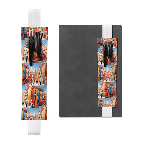 WZYCWB Dense Towns Diary Federmäppchen, PVC-Stifthalter und Stifthalter mit elastischen Bändern und Lesezeichen sind die beste Geschenkidee. WZYCWB Dense Towns Diary Federmäppchen, PVC-Stifthalter und Stifthalter mit elastischen Bändern und Lesezeichen sind die beste Geschenkidee. von WZYCWB