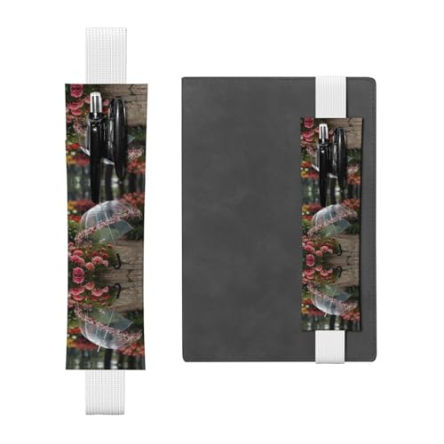 WZYCWB Die transparenten Regenschirm-Tagebuch-Federmäppchen, PVC-Stifthalter und Stifthalter mit Gummibändern und Lesezeichen sind die beste Geschenkwahl. von WZYCWB