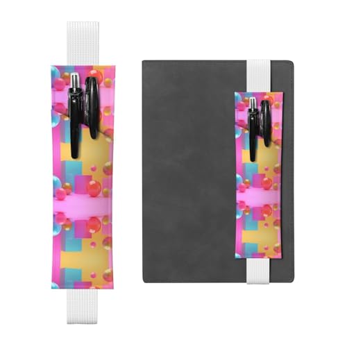 WZYCWB Dopamine Color Blocks Diary Federmäppchen, PVC-Stifthalter und Stifthalter mit Gummibändern und Lesezeichen sind die beste Geschenkidee. von WZYCWB