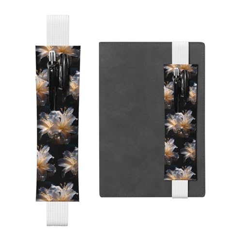 WZYCWB Doppelschneidige Lily Diary Federmäppchen, PVC-Stifthalter und Stifthalter mit Gummibändern und Lesezeichen sind die beste Geschenkidee. von WZYCWB