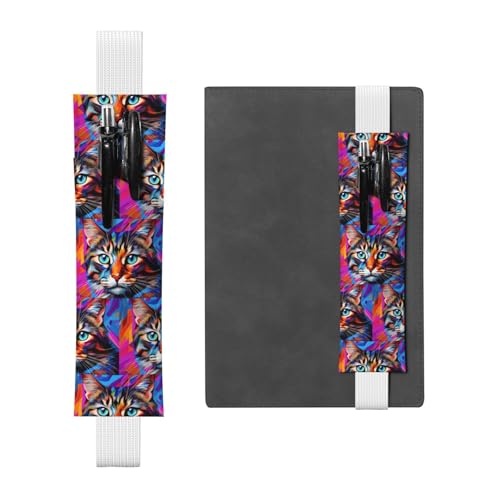 WZYCWB Dorky Cat Diary Federmäppchen, PVC-Stifthalter und Stifthalter mit Gummibändern und Lesezeichen sind die beste Geschenkwahl. von WZYCWB