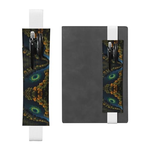 WZYCWB Dream Core Ocean Diary Federmäppchen, PVC-Stifthalter und Stifthalter mit Gummibändern und Lesezeichen sind die beste Geschenkwahl. von WZYCWB