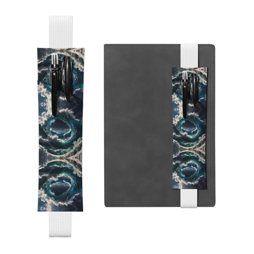 WZYCWB Dream Wave Diary Federmäppchen, PVC-Stifthalter und Stifthalter mit Gummibändern und Lesezeichen sind die beste Geschenkwahl. von WZYCWB