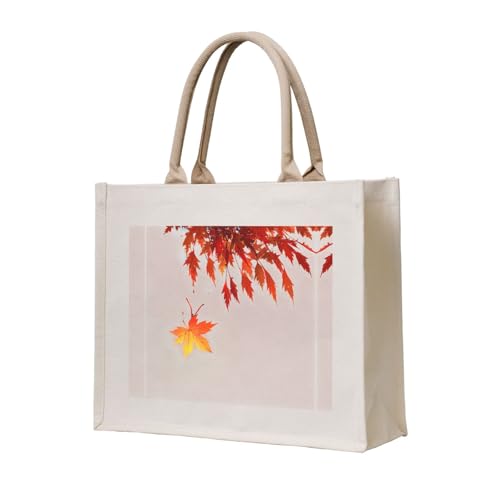 WZYCWB Dreidimensionale Canvas-Tragetasche mit Pixel-Ahorn-Motiv, geeignet für Reisen, Arbeit, Fitness, Camping und Strand WZYCWB Dreidimensionale Canvas-Tragetasche mit Pixel-Ahorn-Motiv, geeignet für Reisen, Arbeit, Fitness, Camping und Strand von WZYCWB