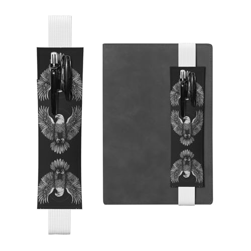 WZYCWB Eagle Spreads Wings Diary Federmäppchen, PVC-Stifthalter und Stifthalter mit Gummibändern und Lesezeichen sind die beste Geschenkwahl. von WZYCWB