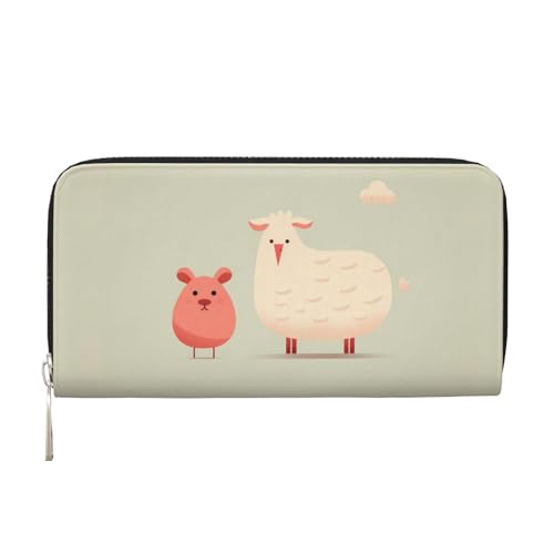 WZYCWB Ein Paar bedruckte Geldbörse mit Tiermotiv, perfekt für Reisen, Business und den Alltag. Hält Handys und Bargeld. von WZYCWB