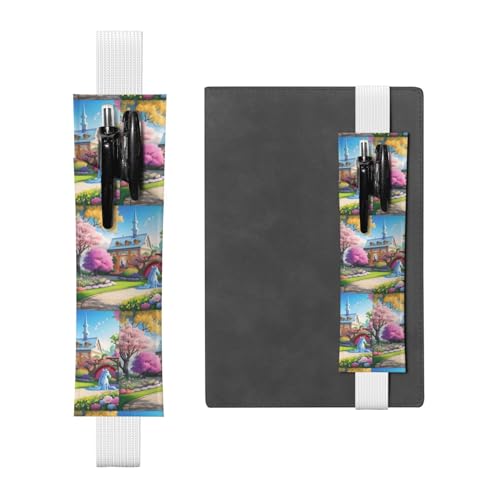 WZYCWB Einhorn Fairy Tale Diary Federmäppchen, PVC-Stifthalter und Stifthalter mit Gummibändern und Lesezeichen sind die beste Geschenkwahl., Weiß, One Size von WZYCWB