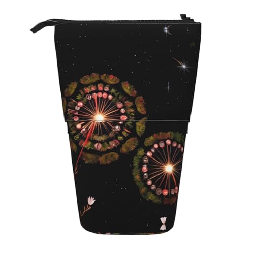 WZYCWB Einziehbarer Stifthalter mit Löwenzahnmotiv für Wohnheim oder Büro. von WZYCWB