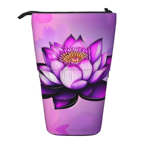 WZYCWB Einziehbarer Stifthalter mit Lotusmotiv für Wohnheim oder Büro. von WZYCWB