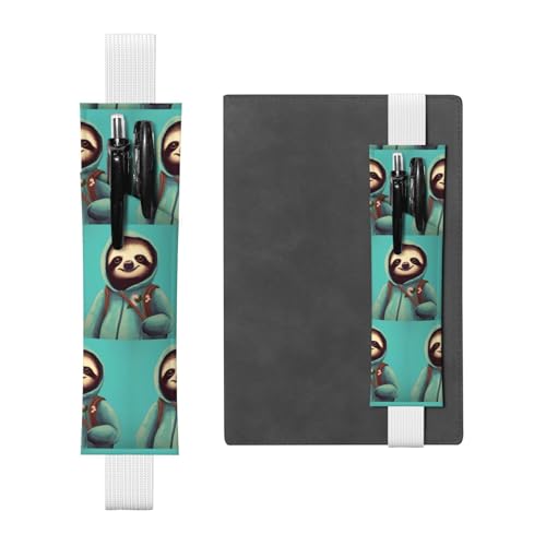 WZYCWB Faultierisches Schülerkalender Federmäppchen, PVC-Stifthalter und Stifthalter mit Gummibändern und Lesezeichen sind die beste Geschenkidee. von WZYCWB