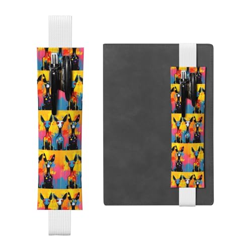 WZYCWB Federmäppchen in verschiedenen Farben, PVC-Stifthalter und Stifthalter mit Gummibändern und Lesezeichen sind die beste Geschenkidee. Weiß, Einheitsgröße, weiß, Einheitsgröße von WZYCWB