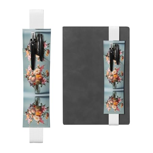 WZYCWB Federmäppchen mit Blumenkorb, PVC-Stifthalter und Stifthalter mit Gummibändern und Lesezeichen sind die beste Geschenkidee. von WZYCWB