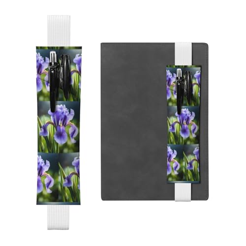 WZYCWB Federmäppchen mit französischem Blumenmotiv, PVC-Stifthalter und Stifthalter mit Gummibändern und Lesezeichen sind die beste Geschenkidee. von WZYCWB