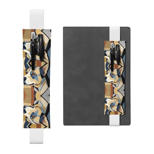 WZYCWB Federmäppchen mit geometrischem Hundetagebuch, PVC-Stifthalter und Stifthalter mit Gummibändern und Lesezeichen sind die beste Geschenkidee. WZYCWB Federmäppchen mit geometrischem Hundetagebuch, PVC-Stifthalter und Stifthalter mit Gummibändern und Lesezeichen sind die beste Geschenkidee. von WZYCWB