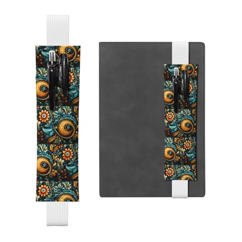 WZYCWB Federmäppchen mit unverwechselbarem Muster, PVC-Stifthalter und Stifthalter mit Gummibändern und Lesezeichen sind die beste Geschenkidee. von WZYCWB