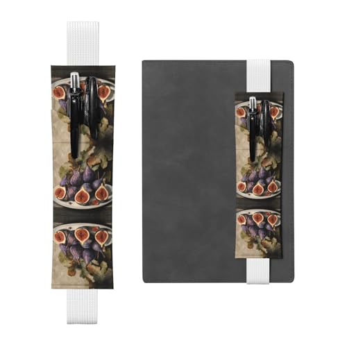 WZYCWB Fig Diary Federmäppchen, PVC-Stifthalter und Stifthalter mit Gummibändern und Lesezeichen sind die beste Geschenkwahl. von WZYCWB