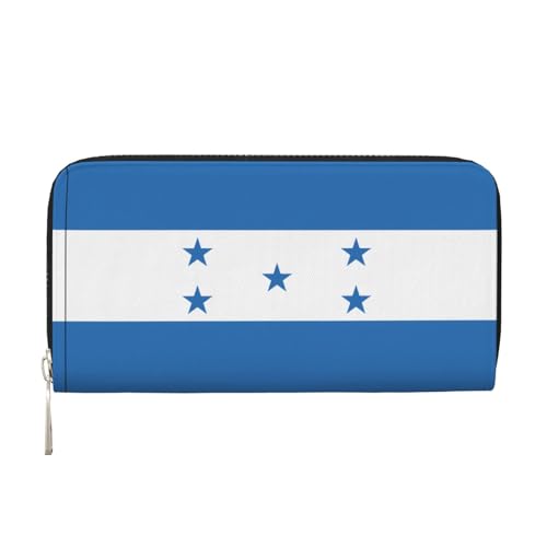 WZYCWB Flag of Honduras Printed zippered wallet perfect for travel, business, and everyday wear.Holds cell phones and cash von WZYCWB