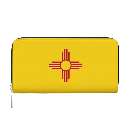 WZYCWB Flag of New Mexico Printed zippered wallet perfect for travel, business, and everyday wear.Holds cell phones and cash. von WZYCWB
