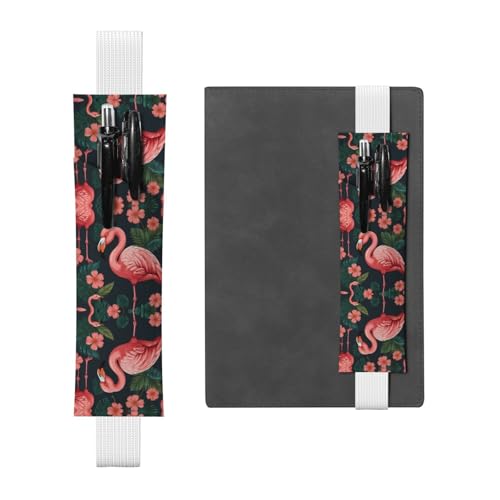 WZYCWB Flamingo Diary Federmäppchen, PVC-Stifthalter und Stifthalter mit Gummibändern und Lesezeichen sind die beste Geschenkwahl. von WZYCWB