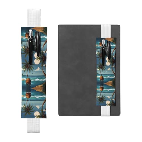 WZYCWB Flaschen-Kokosnussbaum-Tagebuch, PVC-Stifthalter und Stifthalter mit Gummibändern und Lesezeichen sind die beste Geschenkidee. von WZYCWB