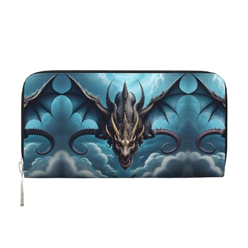 WZYCWB Flying Dragon Printed zippered wallet perfect for travel, business, and everyday wear.Holds cell phones and cash. von WZYCWB