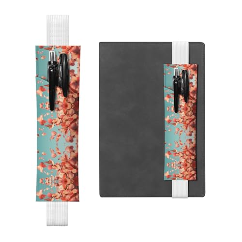 WZYCWB Flying Petals Diary Federmäppchen, PVC-Stifthalter und Stifthalter mit elastischen Bändern und Lesezeichen sind die beste Geschenkidee. von WZYCWB