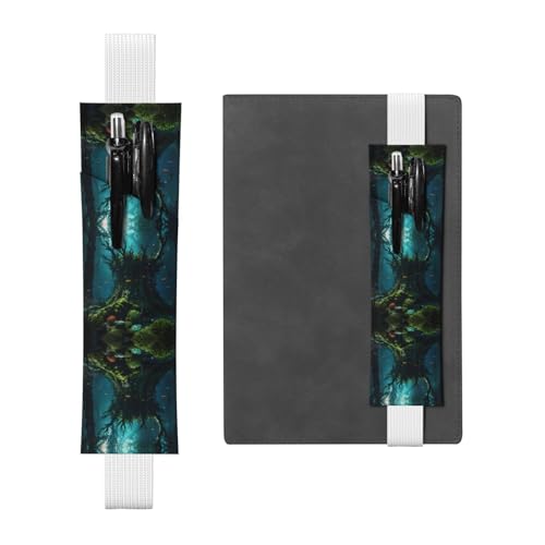 WZYCWB Forest Dream Core Diary Federmäppchen, PVC-Stifthalter und Stifthalter mit Gummibändern und Lesezeichen sind die beste Geschenkwahl. von WZYCWB