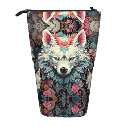 WZYCWB Fox Pack bedruckter einziehbarer Stifthalter für Wohnheim oder Büro. von WZYCWB