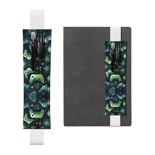 WZYCWB Gamepad Circuit Version Leder Stifthalter Lesezeichen, Verstellbarer Stifthalter aus Leder, perfekt für Schulanfang, Weihnachtsgeschenke von WZYCWB