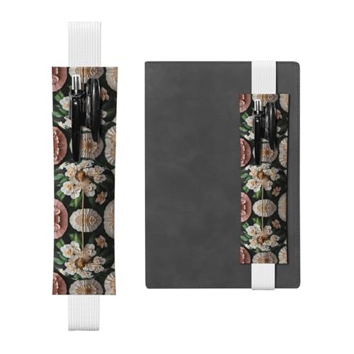 WZYCWB Gardenia Umbrella Diary Federmäppchen, PVC-Stifthalter und Stifthalter mit Gummibändern und Lesezeichen sind die beste Geschenkwahl. von WZYCWB