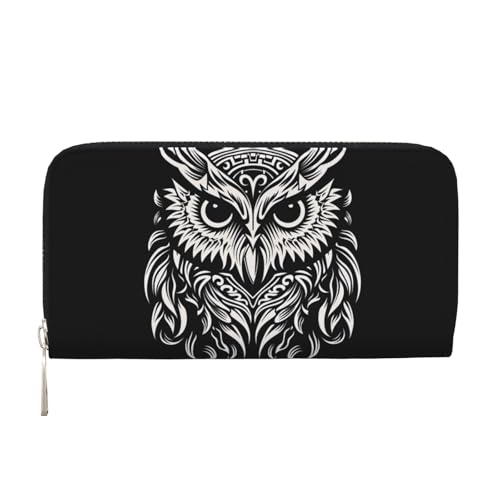 WZYCWB Geldbörse mit abstraktem Muster und Reißverschluss, perfekt für Reisen, Business, und den Alltag. Hält Handys und Bargeld. von WZYCWB