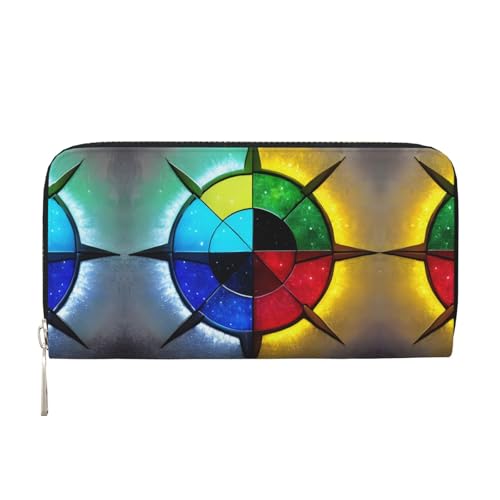 WZYCWB Glänzt in alle Richtungen. Bedruckte Geldbörse mit Reißverschluss, perfekt für Reisen, Business und Alltag. Hält Handys und Bargeld. von WZYCWB