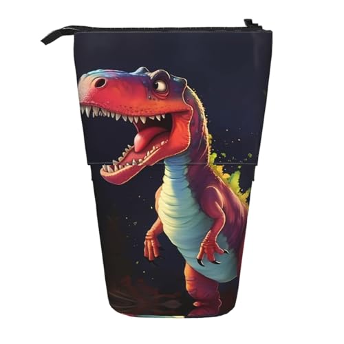 WZYCWB Großer einziehbarer Stifthalter mit Dinosaurier-Motiv, für Wohnheim oder Büro. von WZYCWB