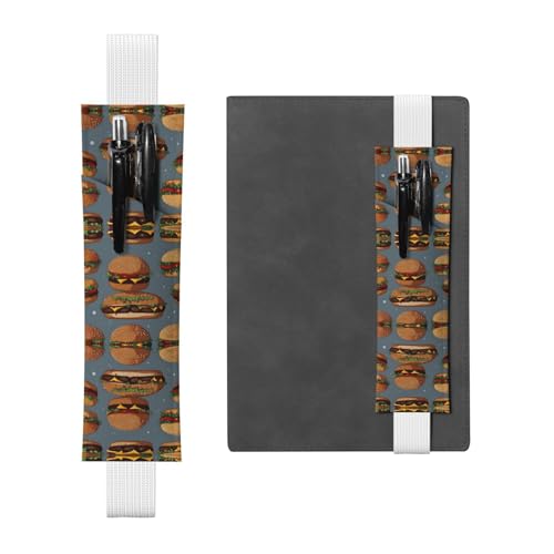 WZYCWB Hamburger Diary Federmäppchen, PVC-Stifthalter und Stifthalter mit Gummibändern und Lesezeichen sind die beste Geschenkwahl. von WZYCWB