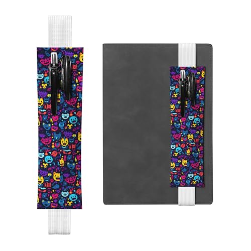 WZYCWB Happily Diary Federmäppchen, PVC-Stifthalter und Stifthalter mit Gummibändern und Lesezeichen sind die beste Geschenkwahl. von WZYCWB