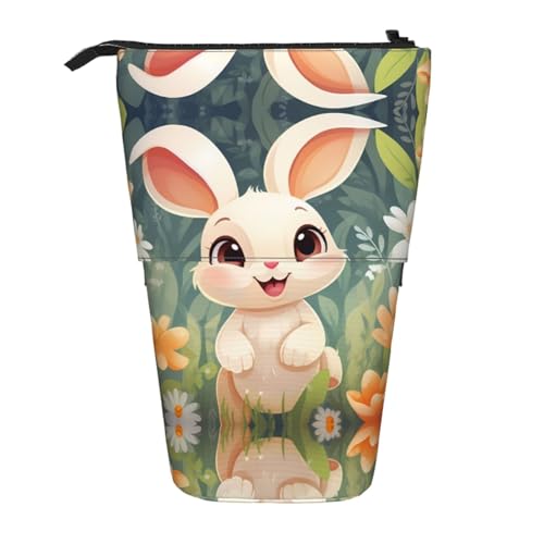 WZYCWB Happy Bunny bedruckter einziehbarer Stifthalter für Wohnheim oder Büro. von WZYCWB