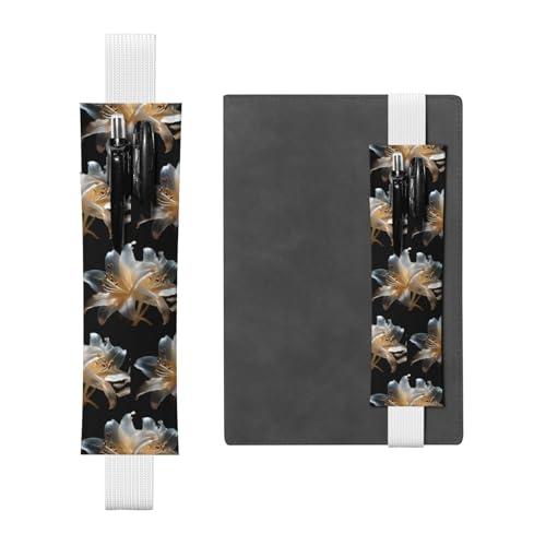 WZYCWB Heavy Lilies in Bloom Diary Federmäppchen, PVC-Stifthalter und Stifthalter mit Gummibändern und Lesezeichen sind die beste Geschenkwahl. von WZYCWB