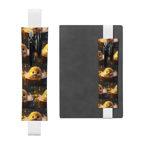 WZYCWB Igel im Schaumbad-Tagebuch Federmäppchen, PVC-Stifthalter und Stifthalter mit Gummibändern und Lesezeichen sind die beste Geschenkidee. von WZYCWB