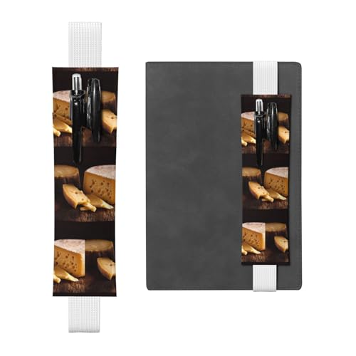 WZYCWB Käse-Tagebuch-Federmäppchen, PVC-Stifthalter und Stifthalter mit Gummibändern und Lesezeichen sind die beste Geschenkidee. von WZYCWB