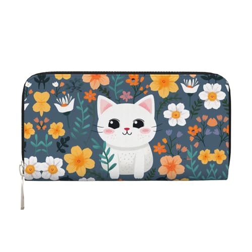WZYCWB Kitten Stickers bedruckte Geldbörse mit Reißverschluss, perfekt für Reisen, Business und den Alltag. Hält Handys und Bargeld. von WZYCWB