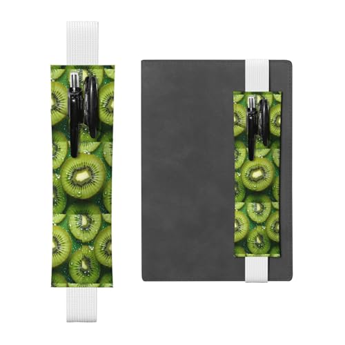WZYCWB Kiwi Fruit Diary Federmäppchen, PVC-Stifthalter und Stifthalter mit Gummibändern und Lesezeichen sind die beste Geschenkidee. von WZYCWB