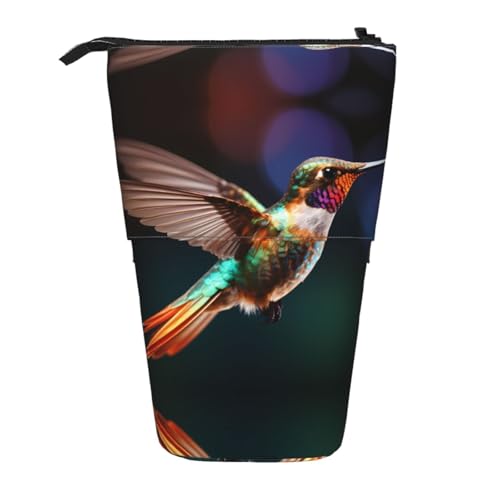 WZYCWB Kolibri im Flug bedruckter einziehbarer Stifthalter für Wohnheim oder Büro. von WZYCWB